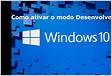 Não é possível encontrar ferramentas Windows 10 desenvolvedor no